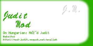 judit mod business card